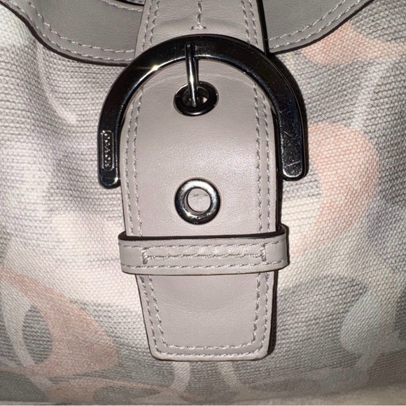 Coach Gray and Cream Shoulder Bag - Picture 3 of 10